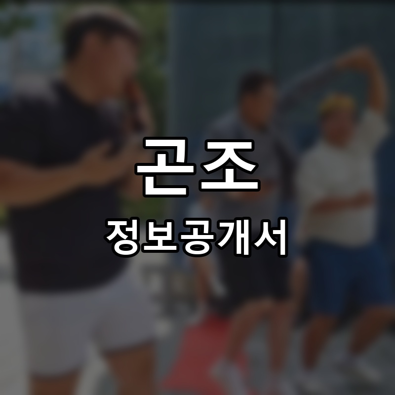 곤조 프랜차이즈 정보공개서 요약