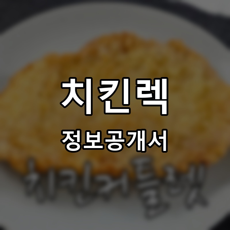 치킨렉 프랜차이즈 정보공개서