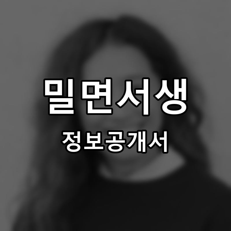밀면서생 프랜차이즈 정보공개서