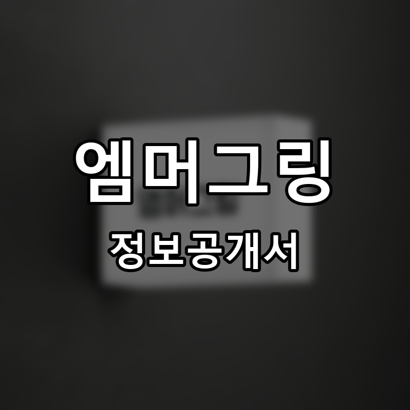 엠머그링 프랜차이즈 정보공개서