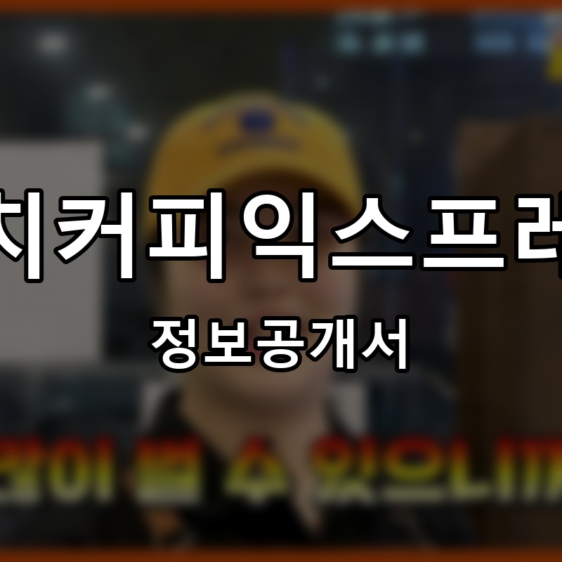 퐁치커피익스프레스 프랜차이즈 정보공개서