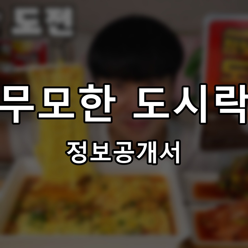 무모한 도시락 프랜차이즈 정보공개서