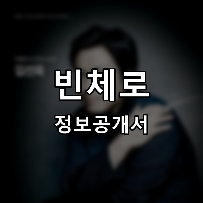 빈체로 프랜차이즈 정보공개서