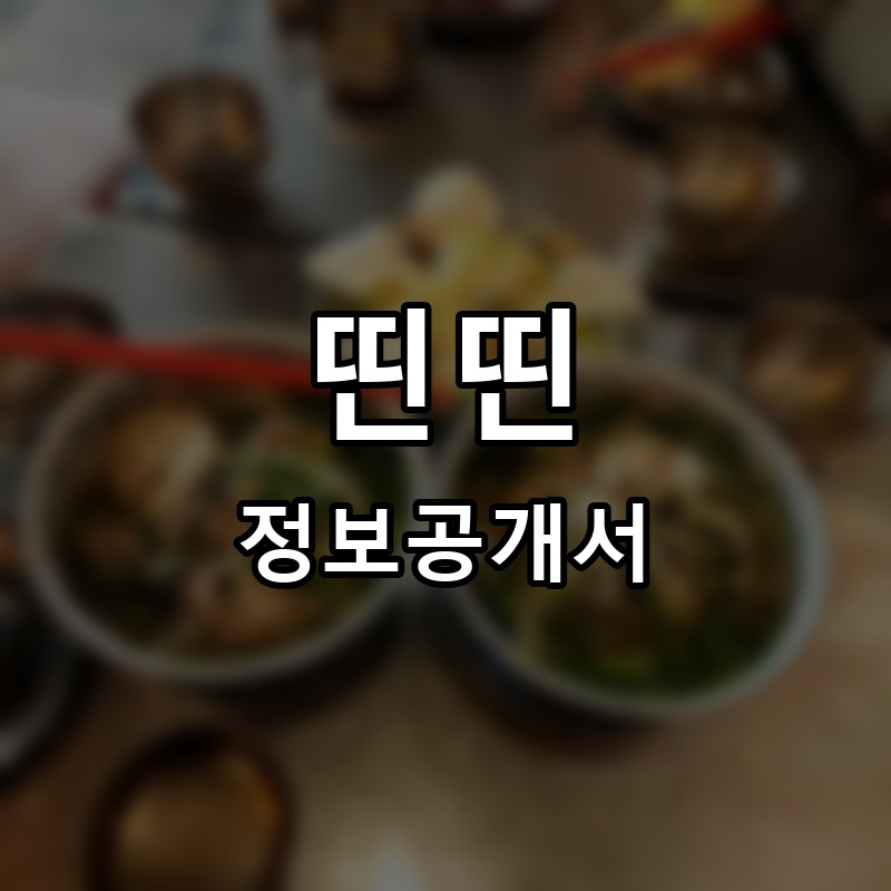 띤띤 프랜차이즈 정보공개서