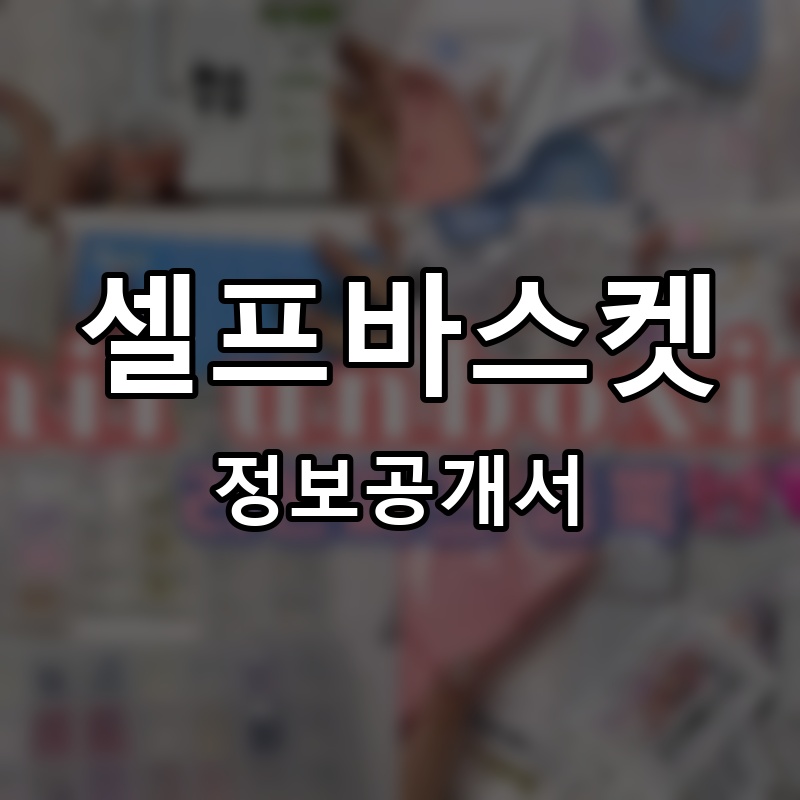 셀프바스켓 프랜차이즈 정보공개서