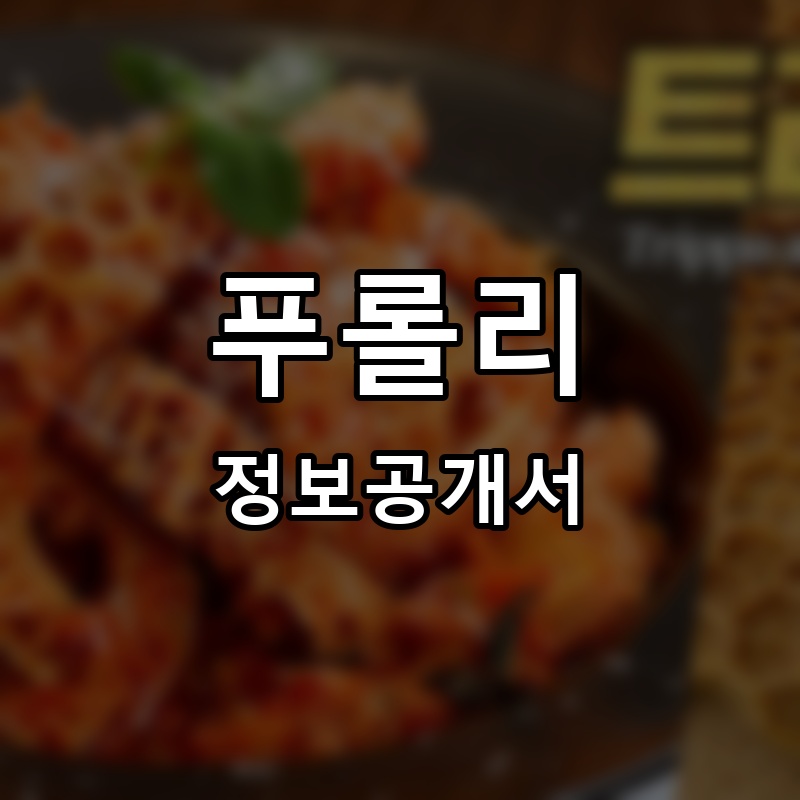 푸롤리(Fulolli) 프랜차이즈 정보공개서