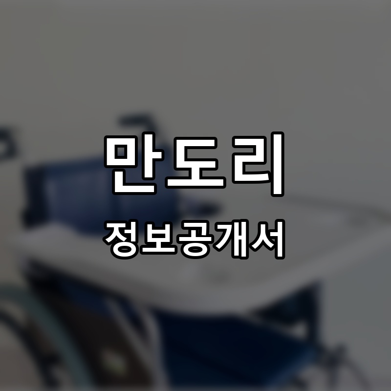 만도리 프랜차이즈 정보공개서