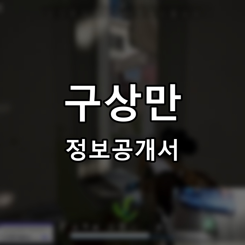 구상만 프랜차이즈 정보공개서