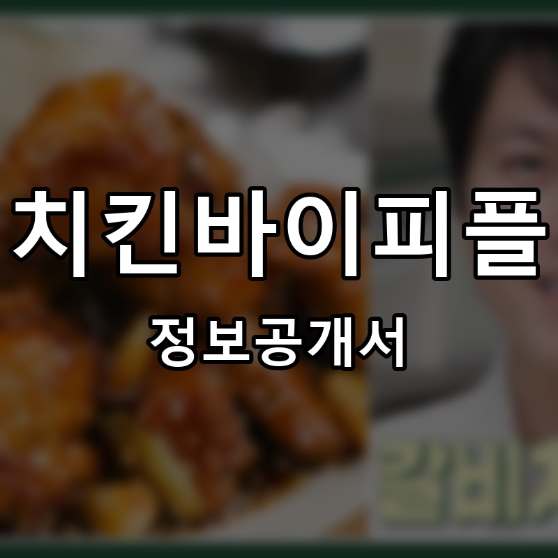 치킨바이피플 프랜차이즈 정보공개서