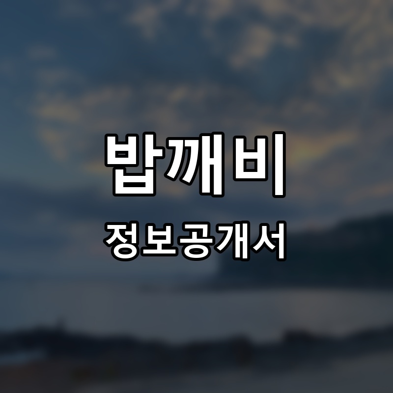 밥깨비 프랜차이즈 정보공개서