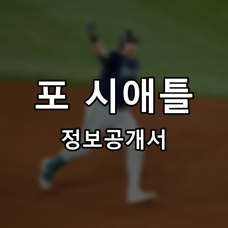 포 시애틀 프랜차이즈 정보공개서