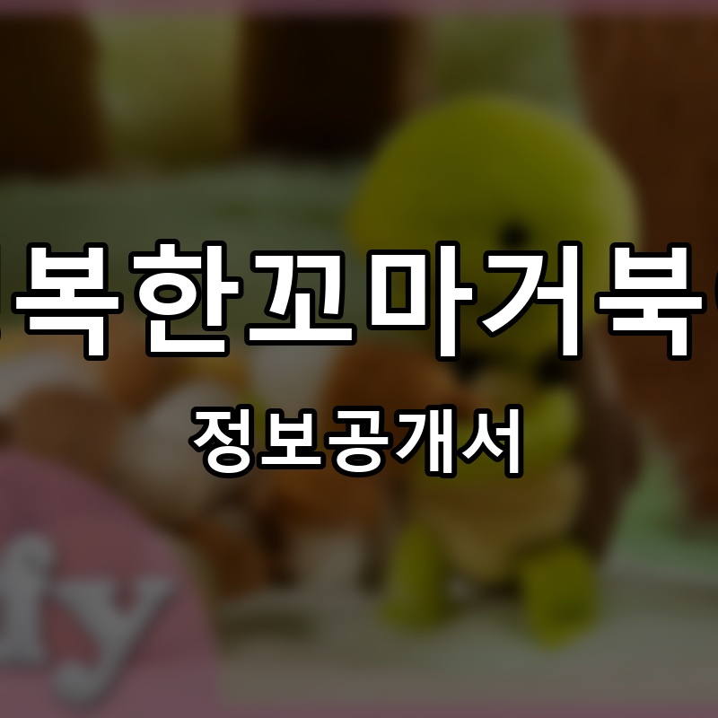 행복한꼬마거북이 프랜차이즈 정보공개서
