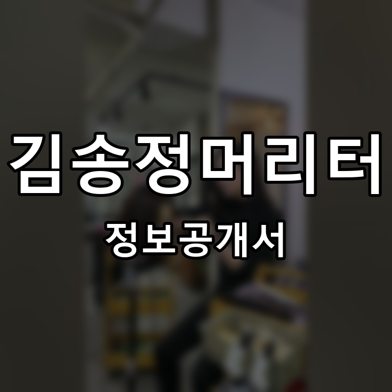 김송정머리터 프랜차이즈 정보공개서 요약