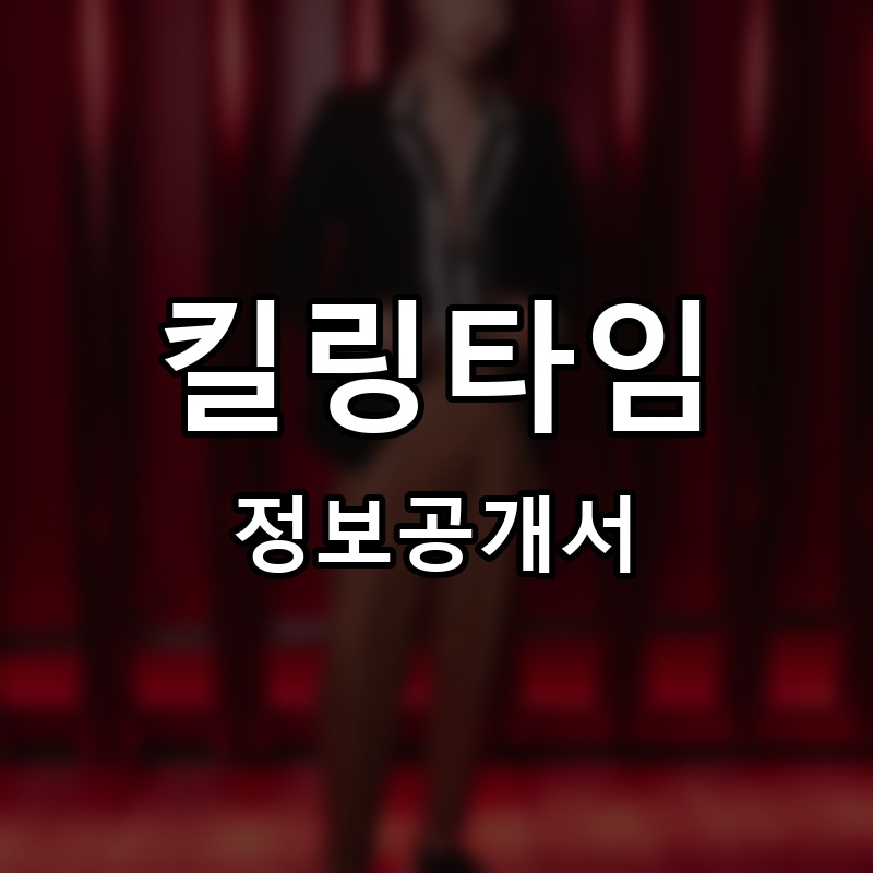 킬링타임 프랜차이즈 정보공개서