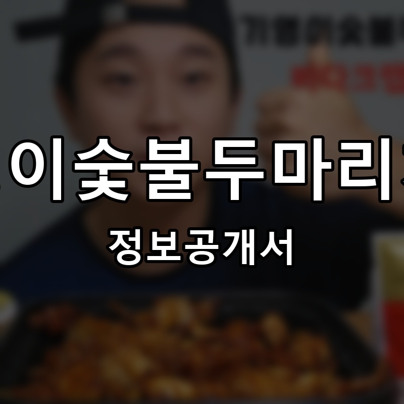 기영이숯불두마리치킨 프랜차이즈 정보공개서