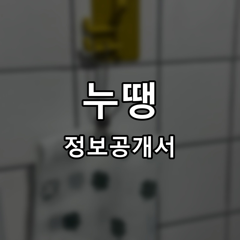 누땡 프랜차이즈 정보공개서