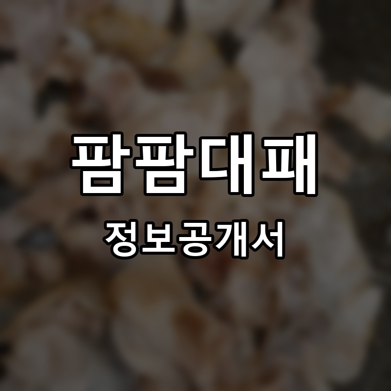 팜팜대패 프랜차이즈 정보공개서