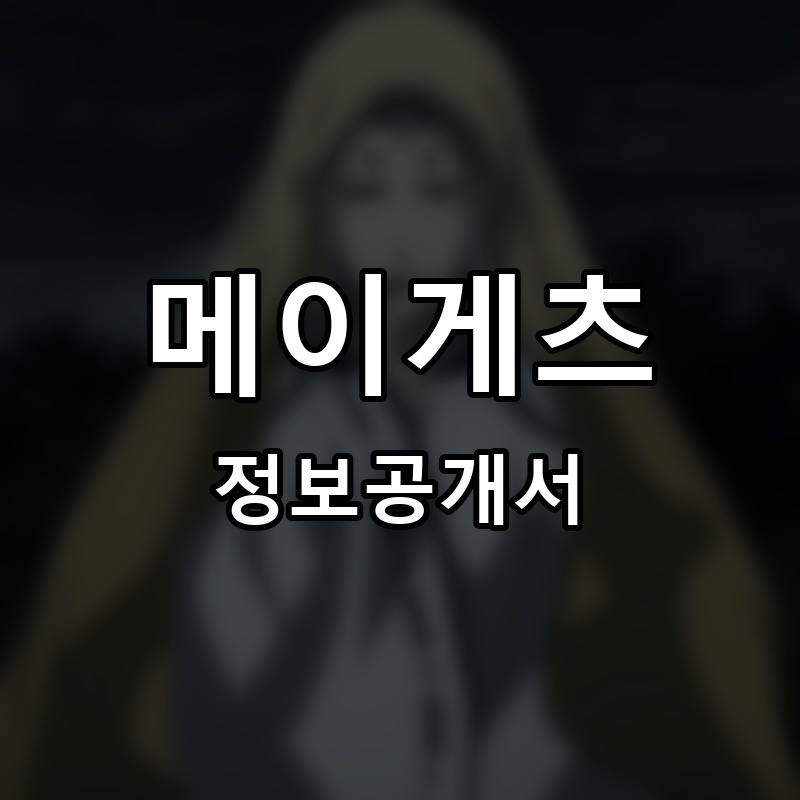메이게츠 프랜차이즈 정보공개서