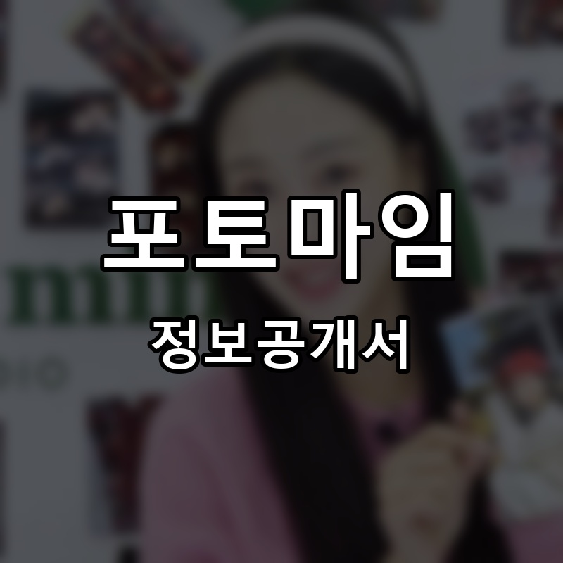 포토마임 프랜차이즈 정보공개서