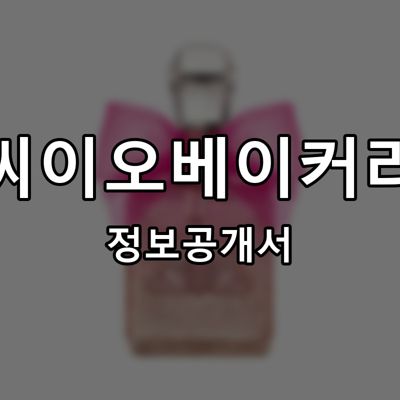 씨이오베이커리 프랜차이즈 정보공개서