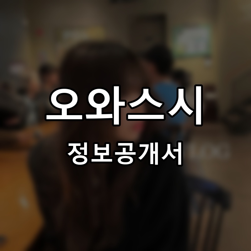 오와스시 프랜차이즈 정보공개서