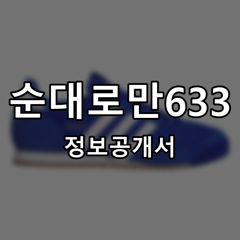 순대로만633 프랜차이즈 정보공개서