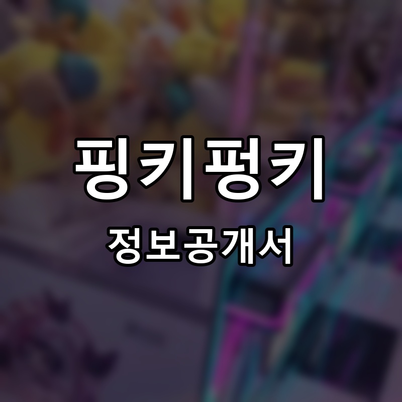 핑키펑키(PinkyPunky) 프랜차이즈 정보공개서