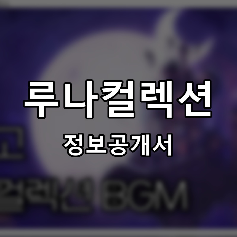 루나컬렉션 프랜차이즈 정보공개서