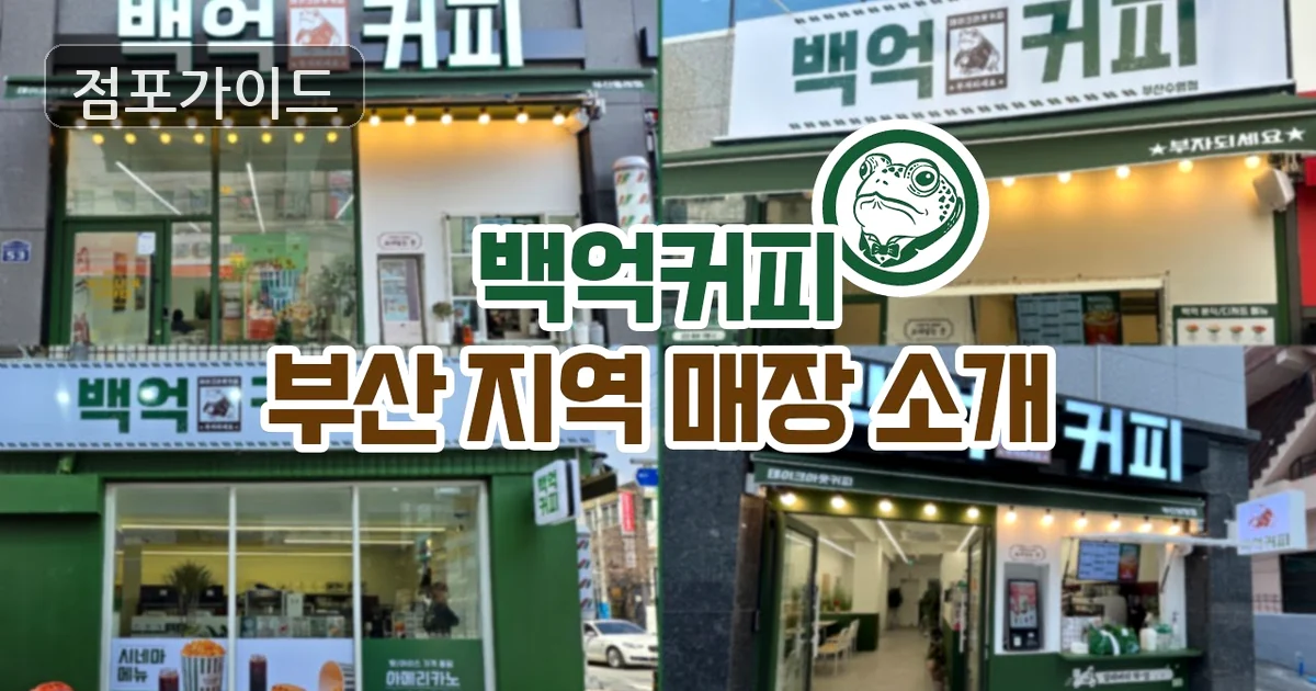 백억커피 매장 이미지