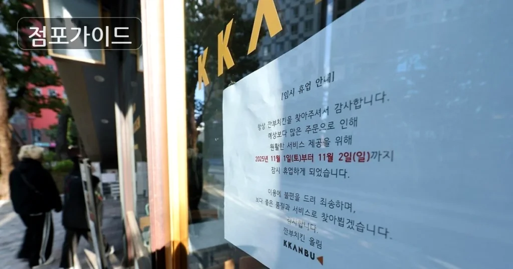 깐부치킨, 월순수익 604만원의 고수익 풀오토 매물!