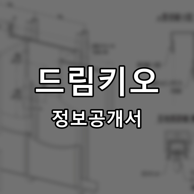 드림키오 프랜차이즈 정보공개서