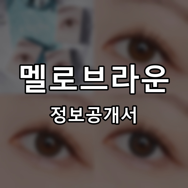 멜로브라운 프랜차이즈 정보공개서