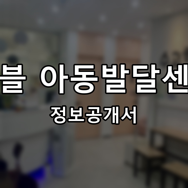 키블 아동발달센터 프랜차이즈 정보공개서