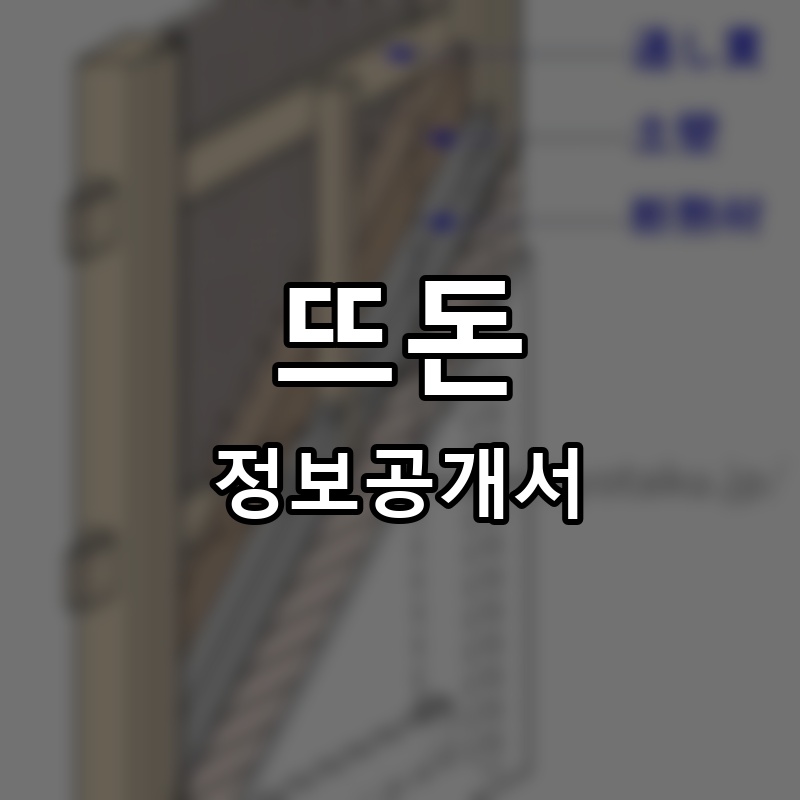 뜨돈(DD'DON) 프랜차이즈 정보공개서