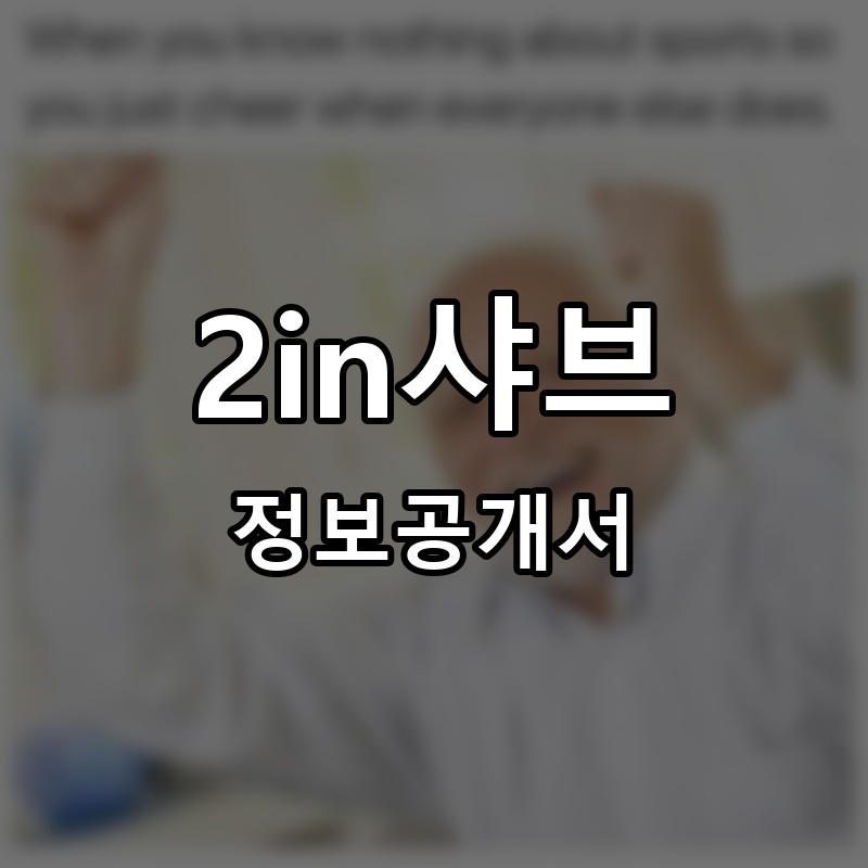 2in샤브 프랜차이즈 정보공개서