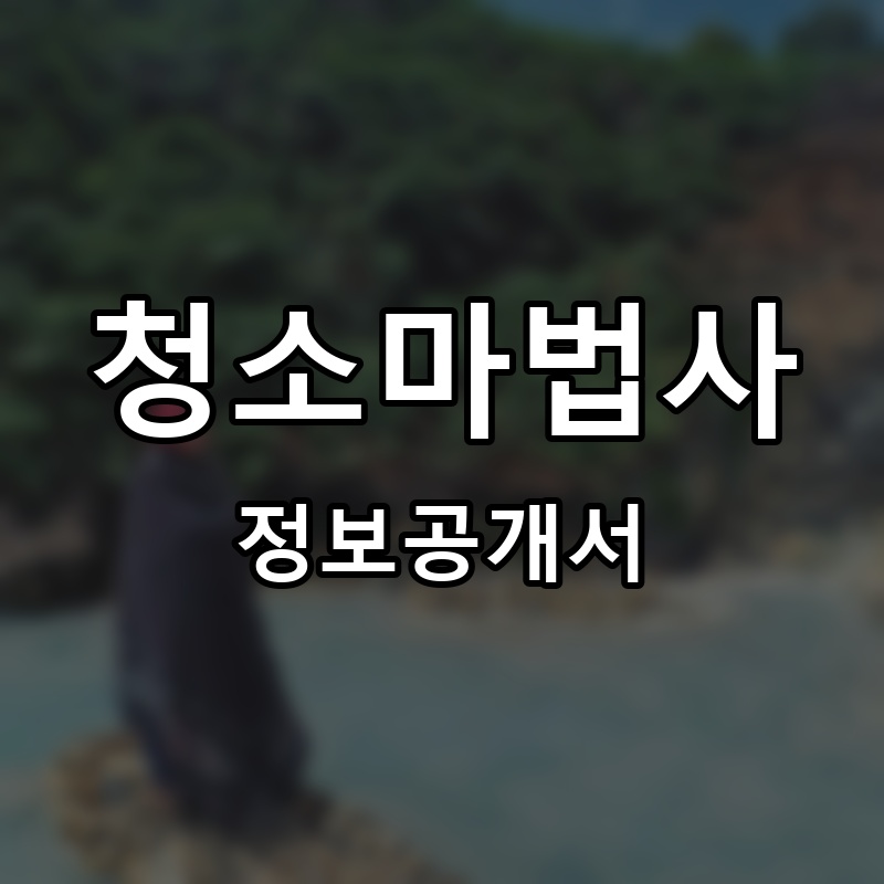 청소마법사 프랜차이즈 정보공개서