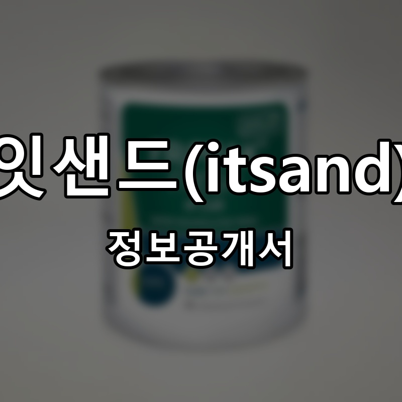 잇샌드(itsand) 프랜차이즈 정보공개서
