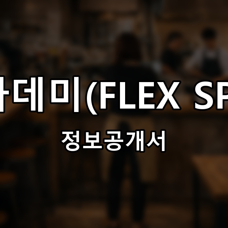 플렉스 스포츠 아카데미(FLEX SPORTS ACADEMY) 프랜차이즈 정보공개서
