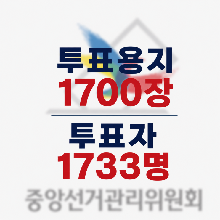 투표용지 부정선거 의혹, 1700장의 용지와 1733명의 투표자 수치 불일치의 진실은?