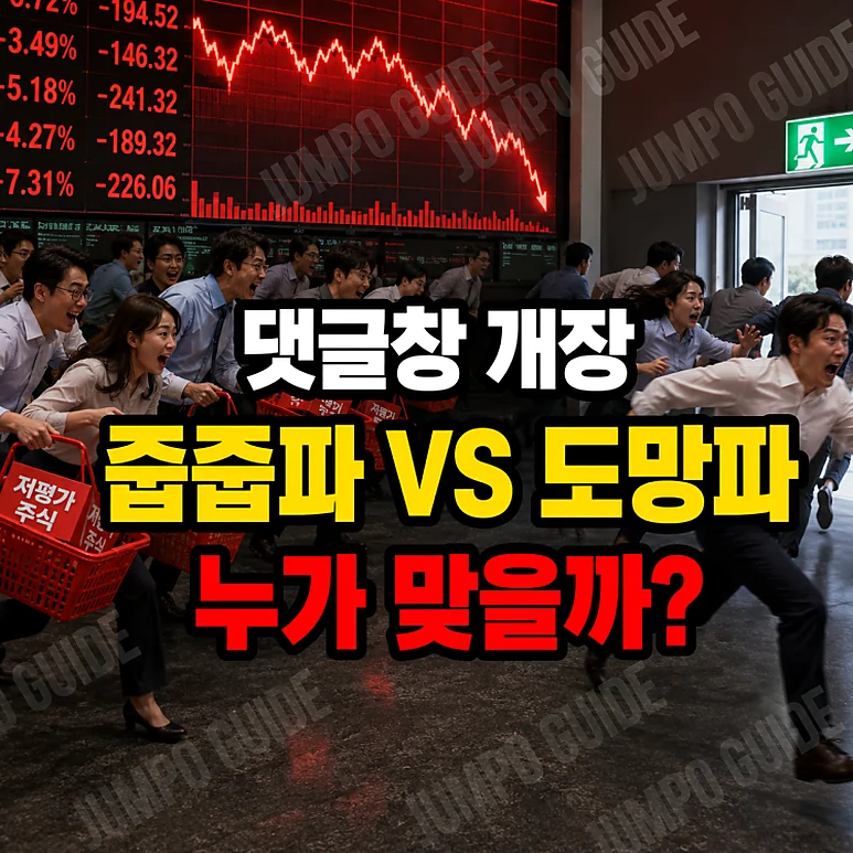 코스피 폭락 - 코스피 폭락, 투자자들 사이의 갈림길