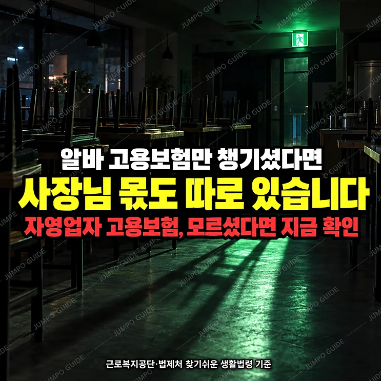 자영업자 고용보험 - 자영업자 고용보험, 폐업 시 실업급여 조건과 지원 내용
