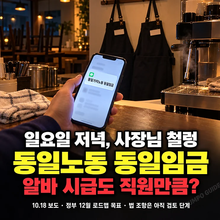 동일노동 동일임금, 가게 직원과의 임금 차별 문제는?