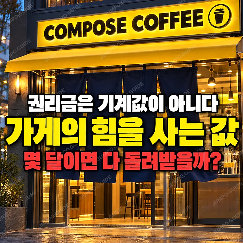 컴포즈커피 양도양수 - 컴포즈커피 양도양수, 권리금 및 회수 기간 분석